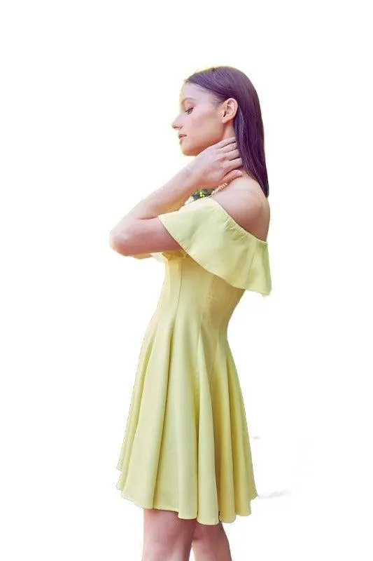 A Line Ruffle Dress