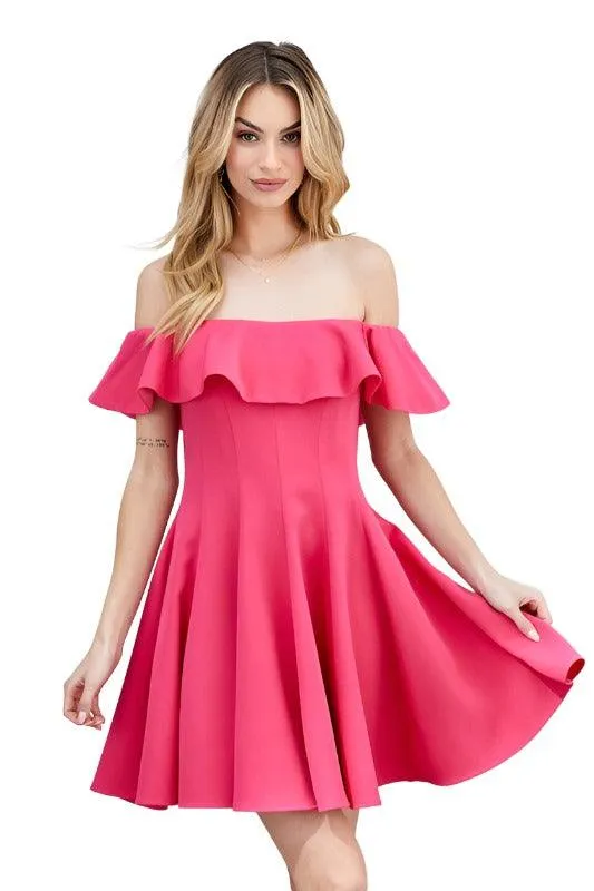 A Line Ruffle Dress
