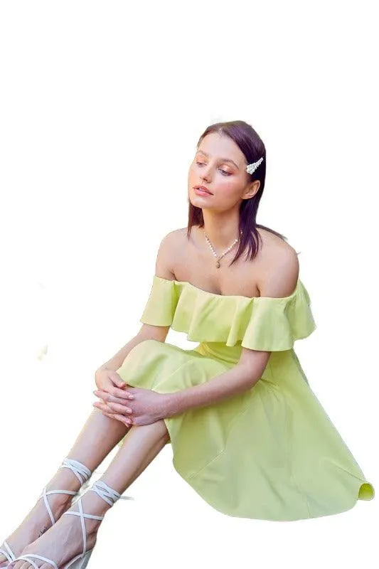 A Line Ruffle Dress