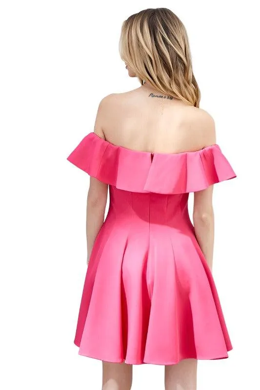 A Line Ruffle Dress