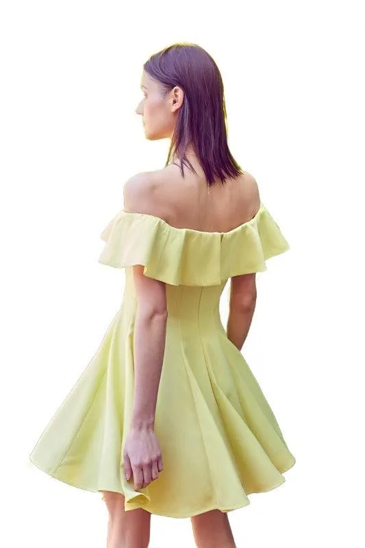 A Line Ruffle Dress
