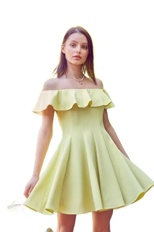 A Line Ruffle Dress