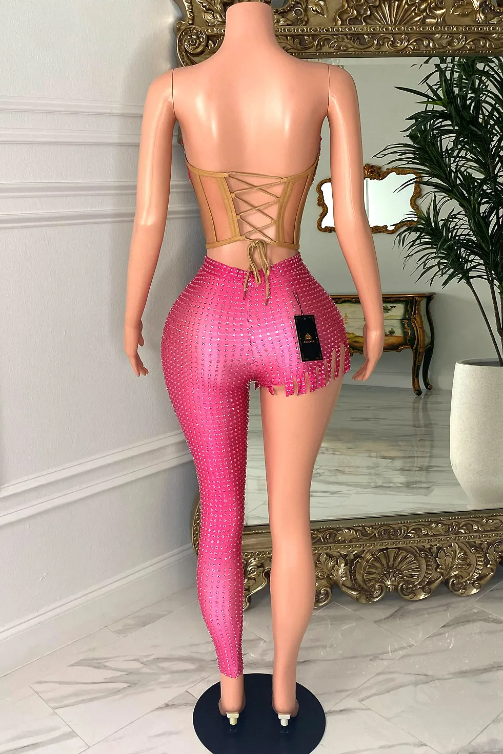 Allure One Leg Pant Set(Ready To Ship)