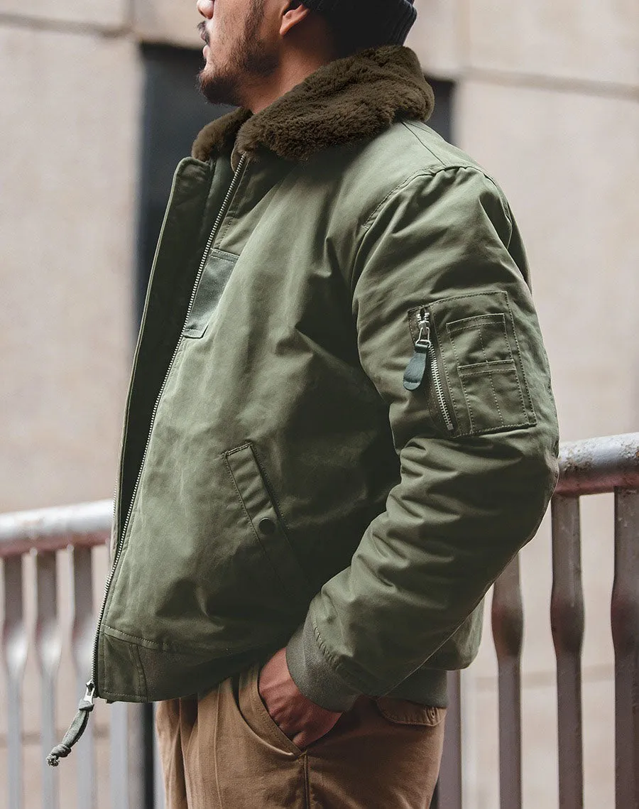 American B15 Bomber Air Force Pilot Fur Collar Men's Jacket