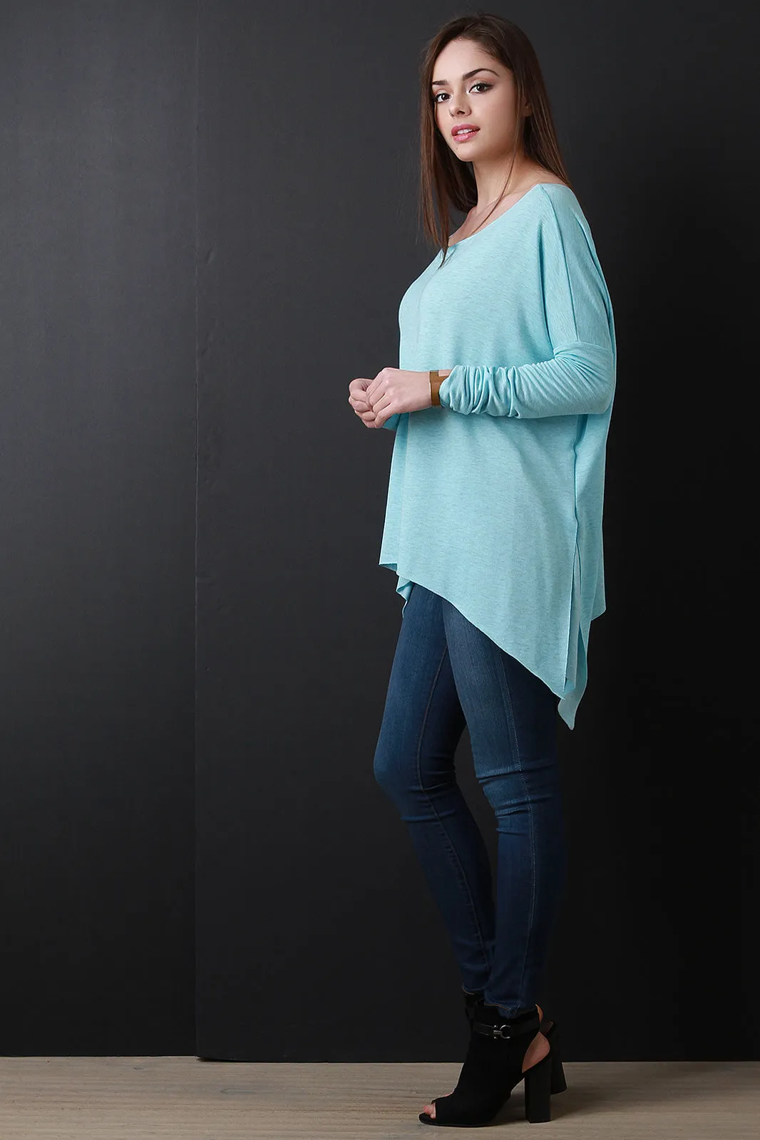 Asymmetrical Off-The-Shoulder Trapeze Top