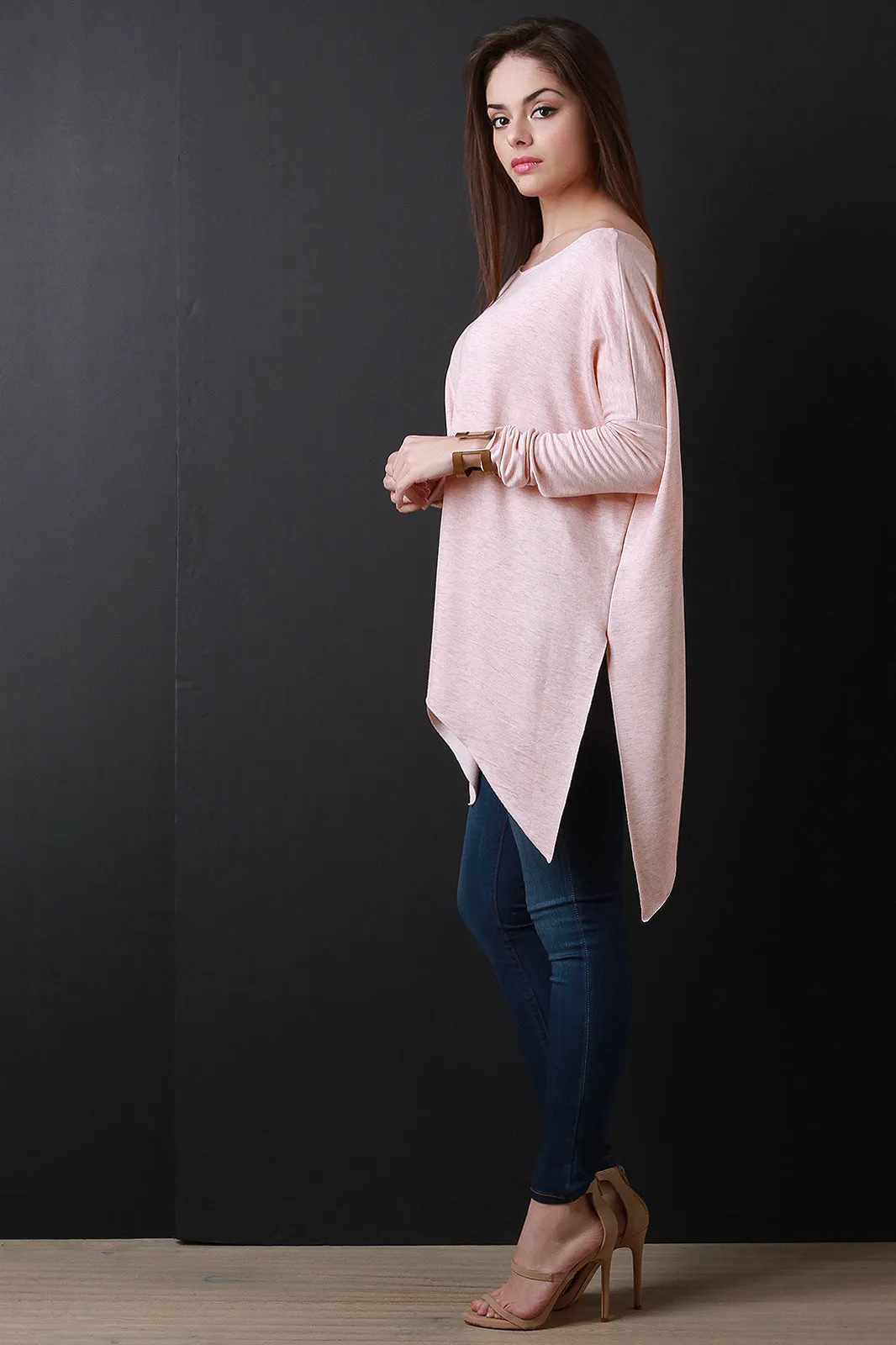 Asymmetrical Off-The-Shoulder Trapeze Top