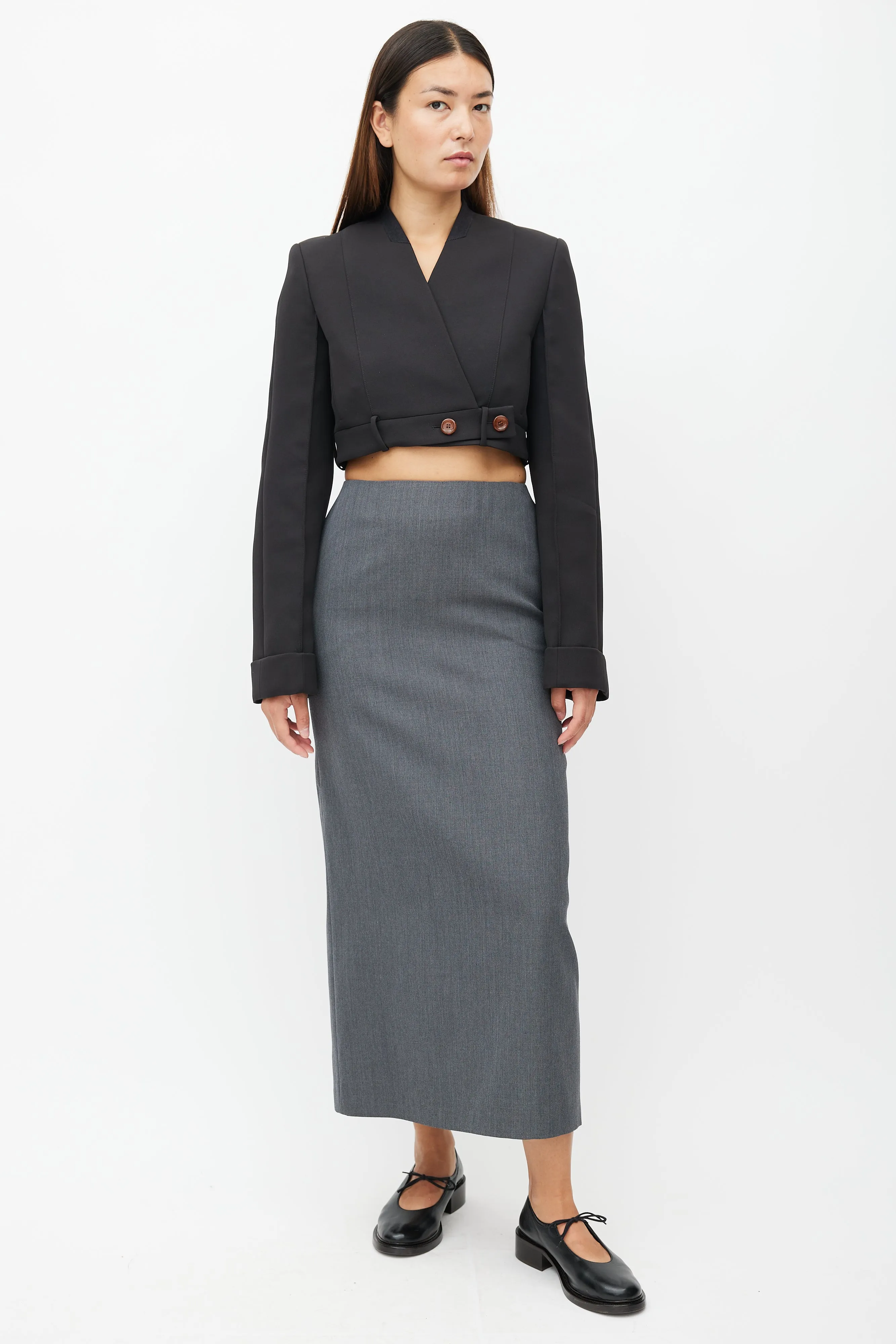 Black Cropped Bolero