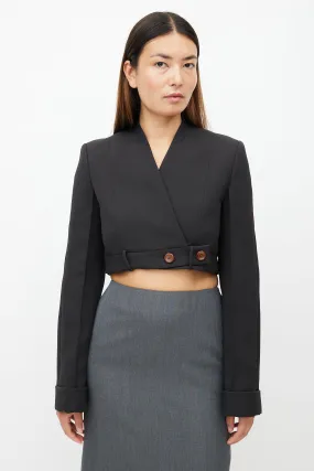 Black Cropped Bolero