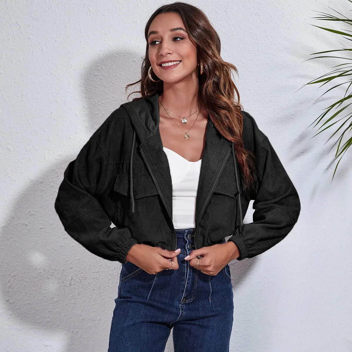 Bonnyshow  Women Splicing Color Contrast Short Jackets Female Y2K Single Breasted Baseball Coat Cropped Spring Streetwear Jackets