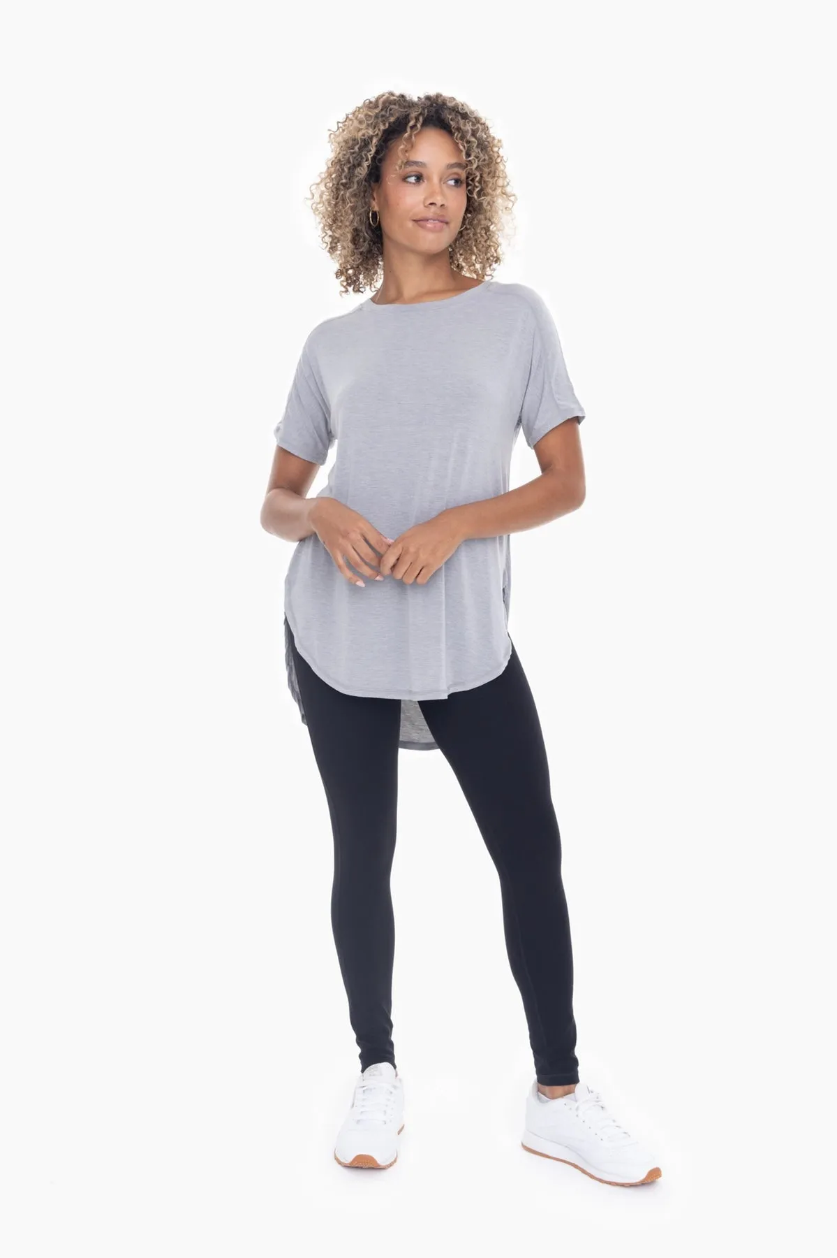 Bronze Tactel-Lycra High-Impact Leggings