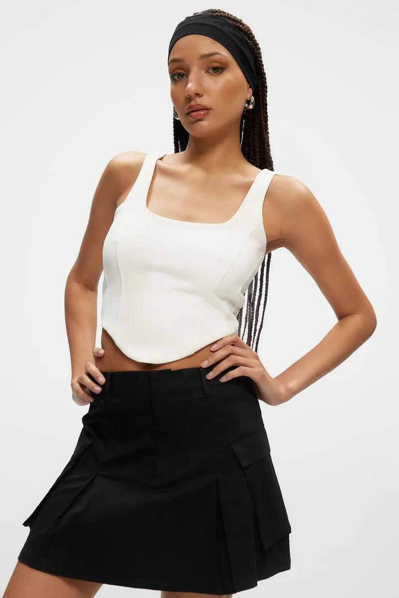 Bustier Tank | White