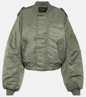 Cropped bomber jacket A-2 ENTIRE STUDIOS, green