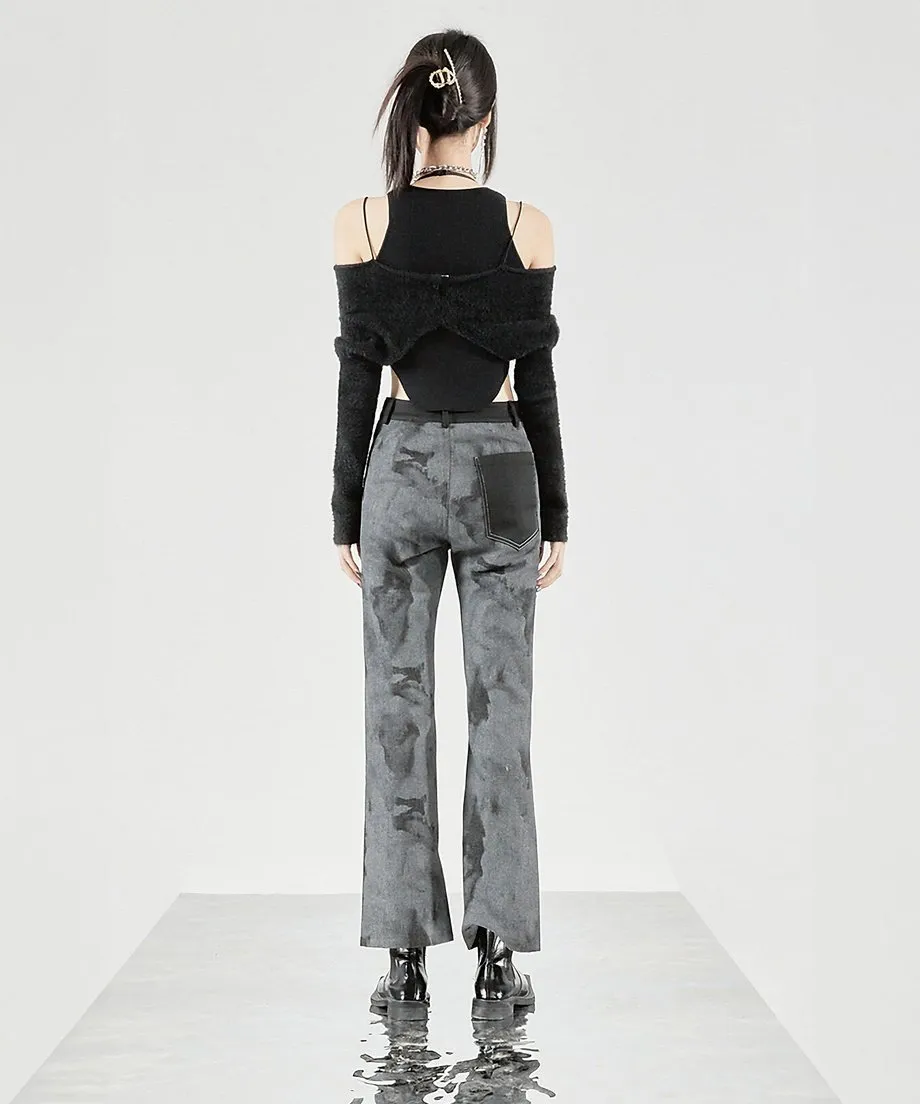 Cropped Flare Pants