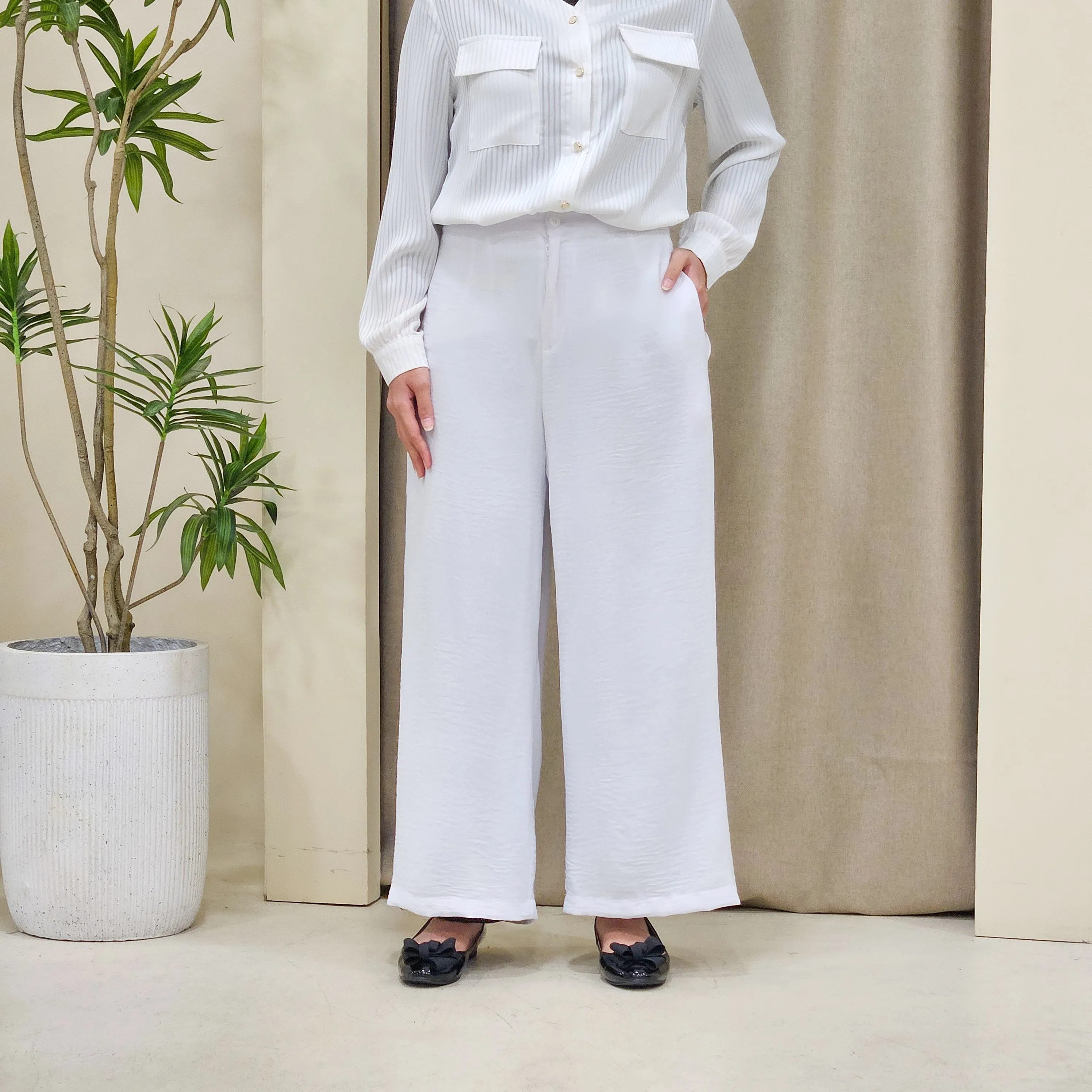 Danica Elegant High-waisted Palazzo Pants - PS079