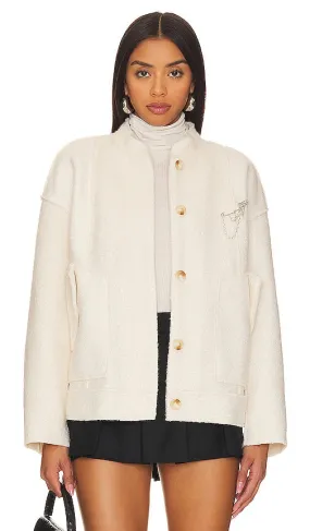 Free People Willow Bomber in Ivory