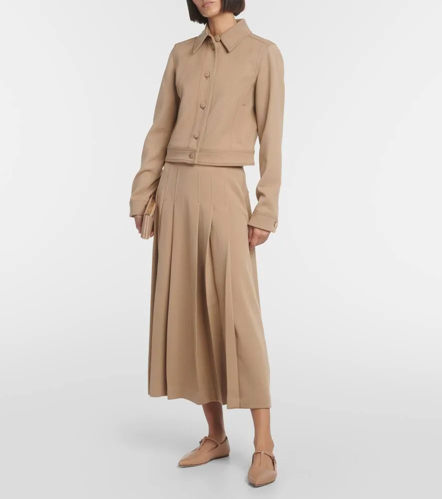 Gabriela Hearst Thereza cropped wool jacket