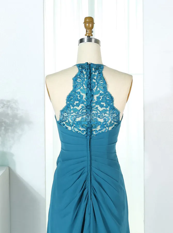 Halter Bridesmaid Dresses,A-line Bridesmaid Dress,BD00289