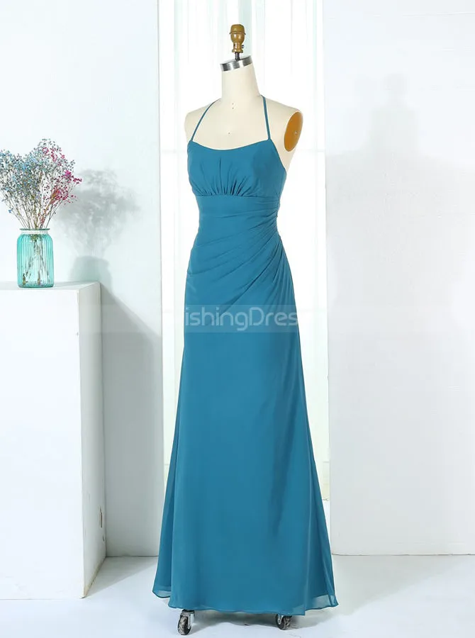 Halter Bridesmaid Dresses,A-line Bridesmaid Dress,BD00289