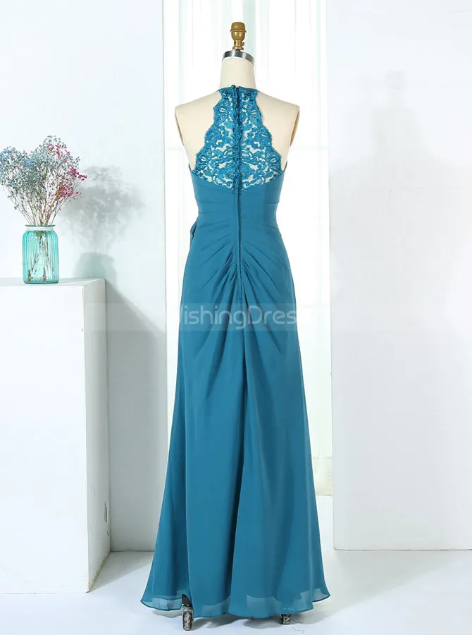 Halter Bridesmaid Dresses,A-line Bridesmaid Dress,BD00289