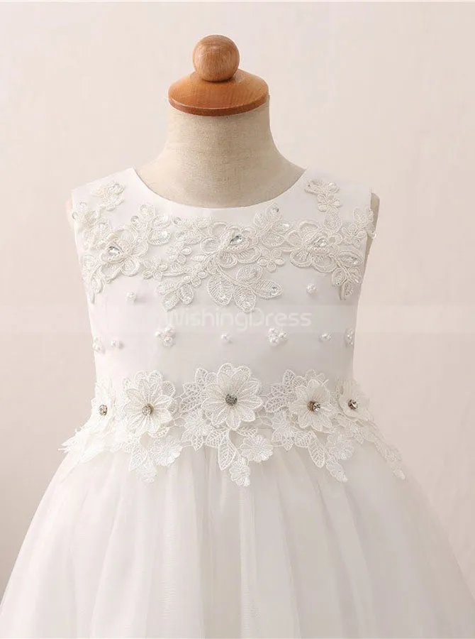 High Low Flower Girl Dresses,Girl Party Dress,Princess Flower Girl Dress,FD00048