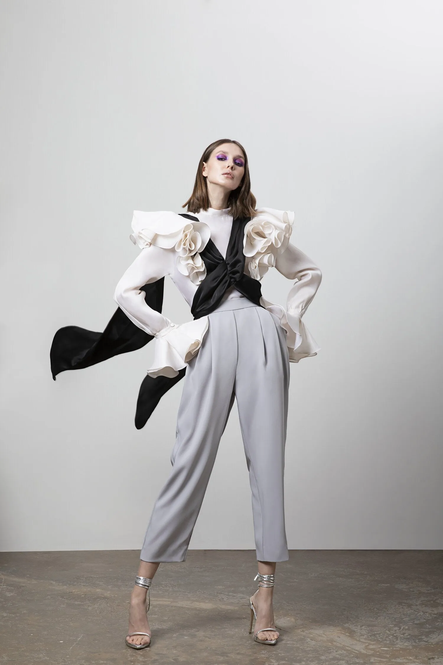 High Waisted Pleated Pants