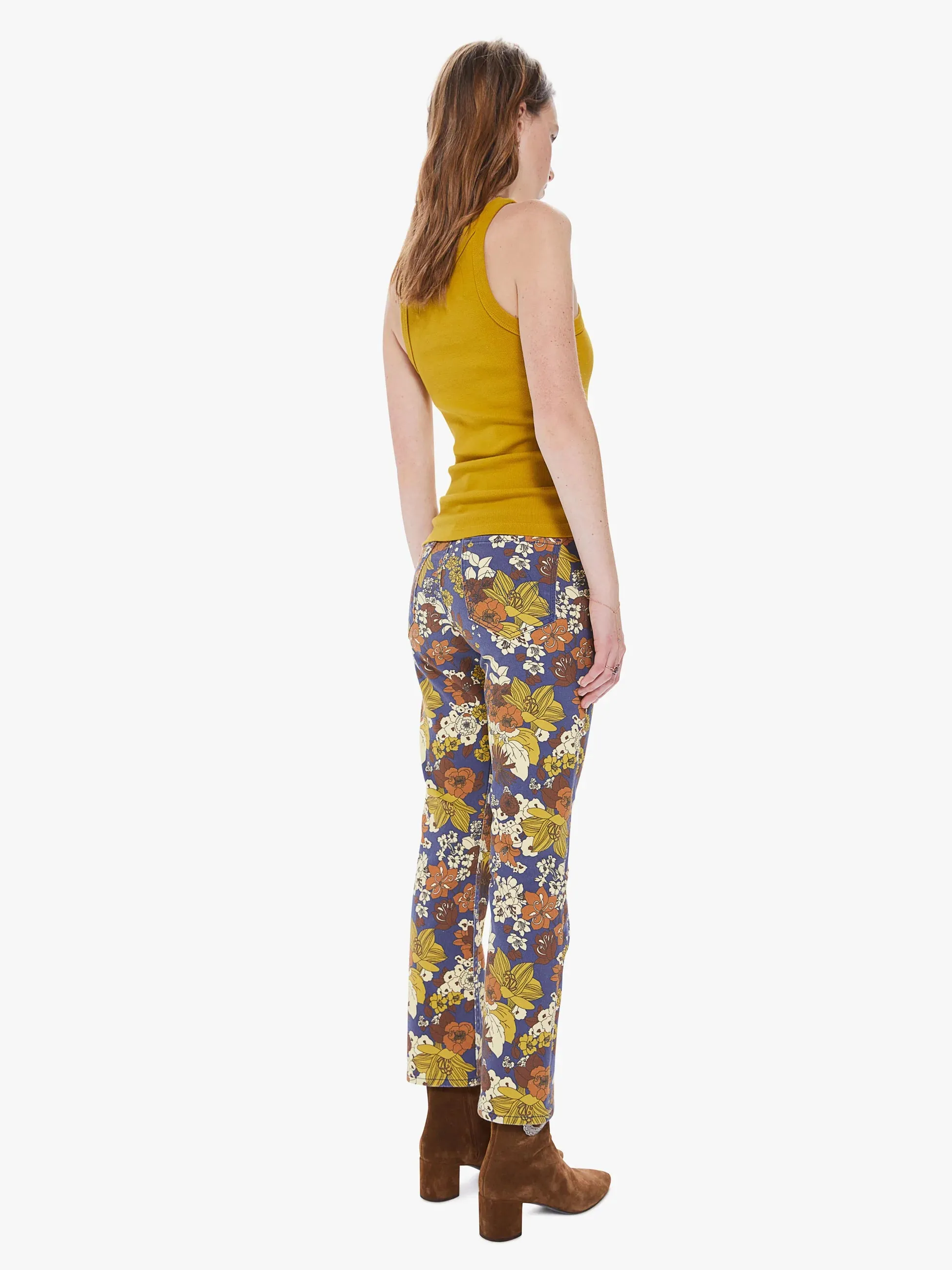 High Waisted Rider Ankle Jean - Buncha Blooms