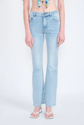 HIGH WAISTED WIDE LEG DENIM JEANS