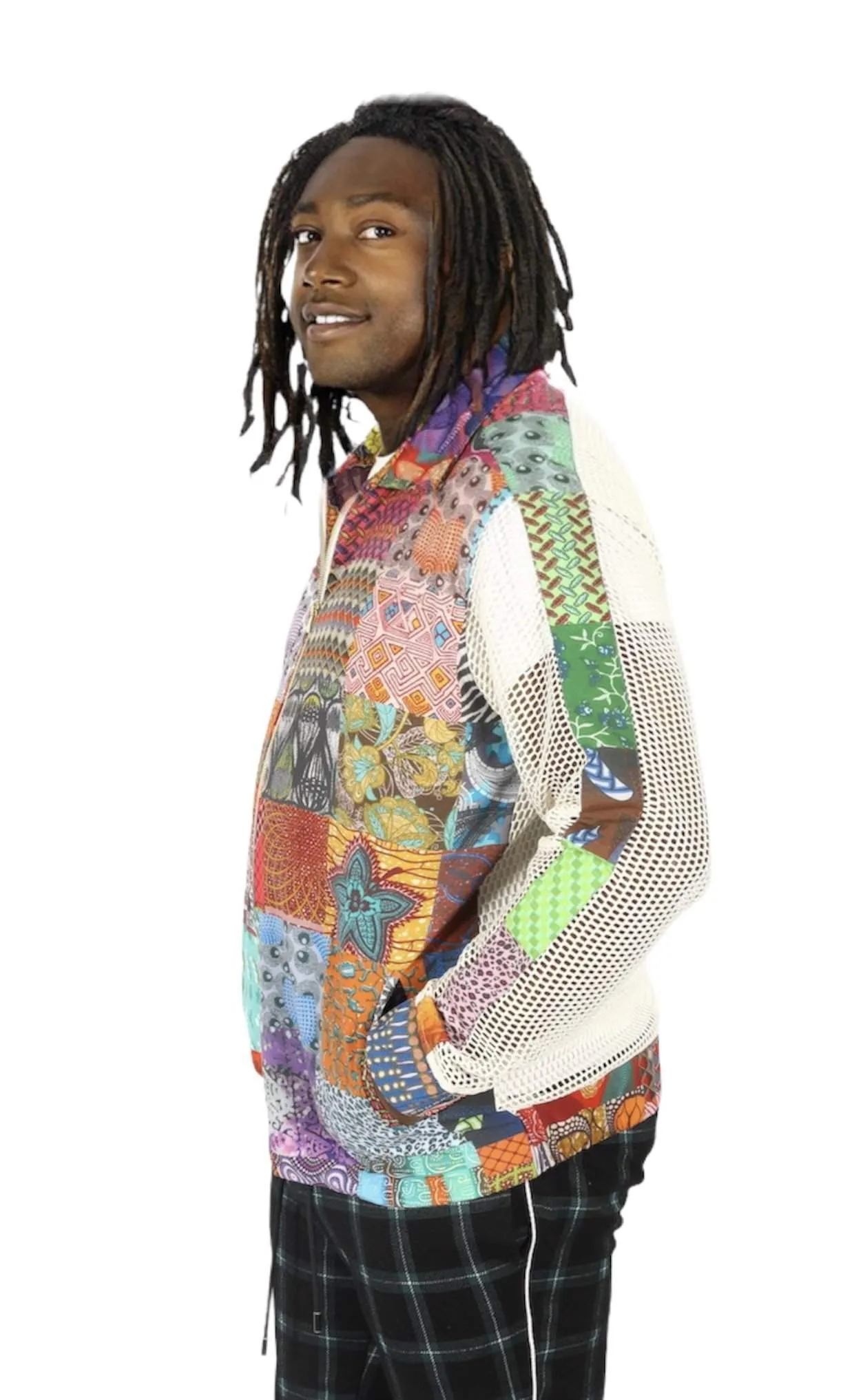 Jacket Multi Print Patch D&D White