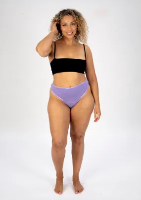 Lilac High Waisted Thong Period Pant - Light Flow Absorbency