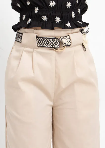 Mayoral Cropped pants w/ belt