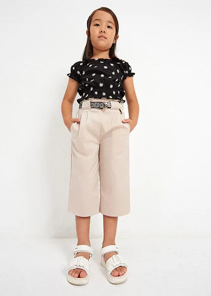 Mayoral Cropped pants w/ belt