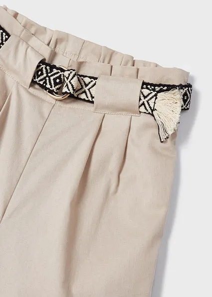 Mayoral Cropped pants w/ belt