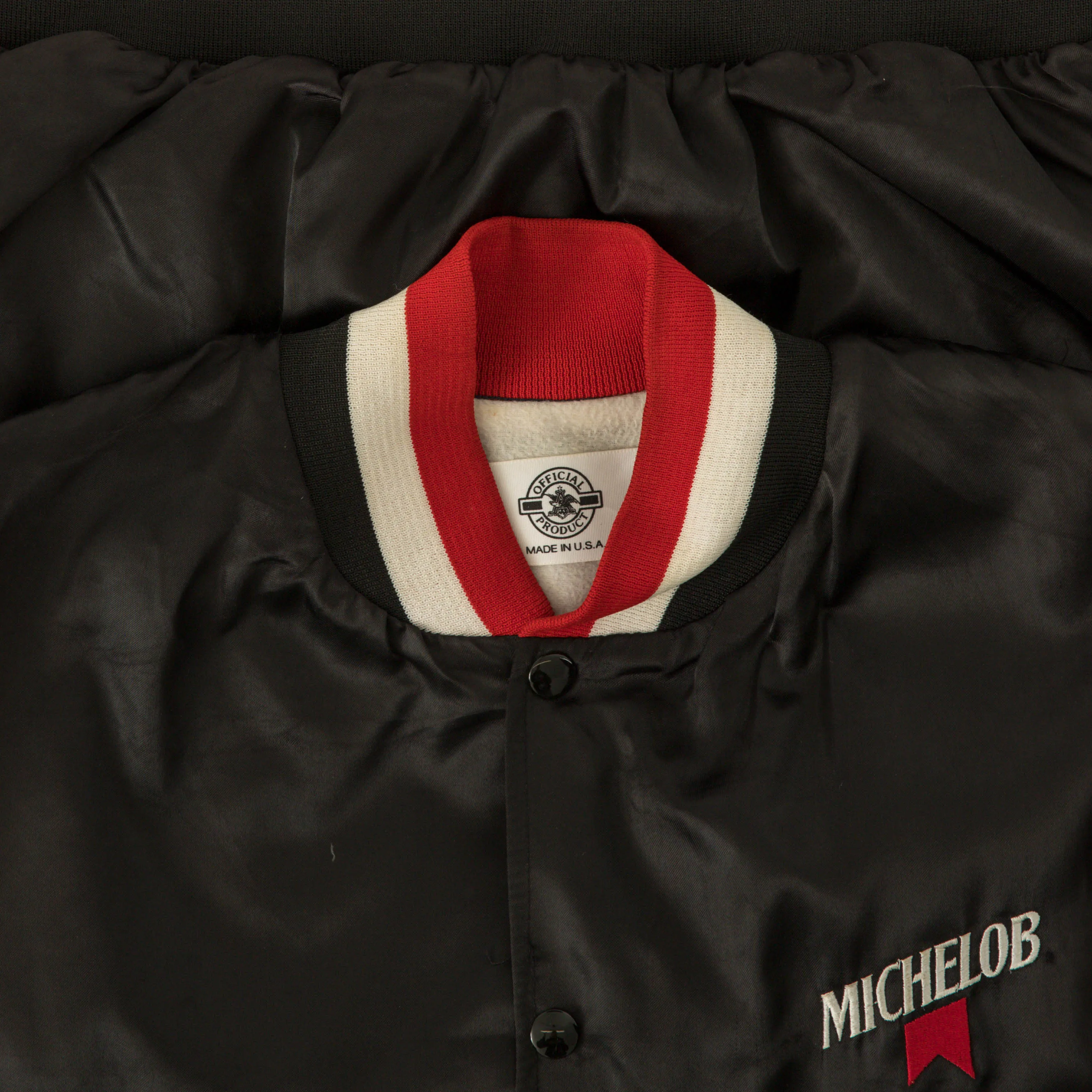 MEN'S VINTAGE 1980S MICHELOB BOMBER JACKET - LARGE