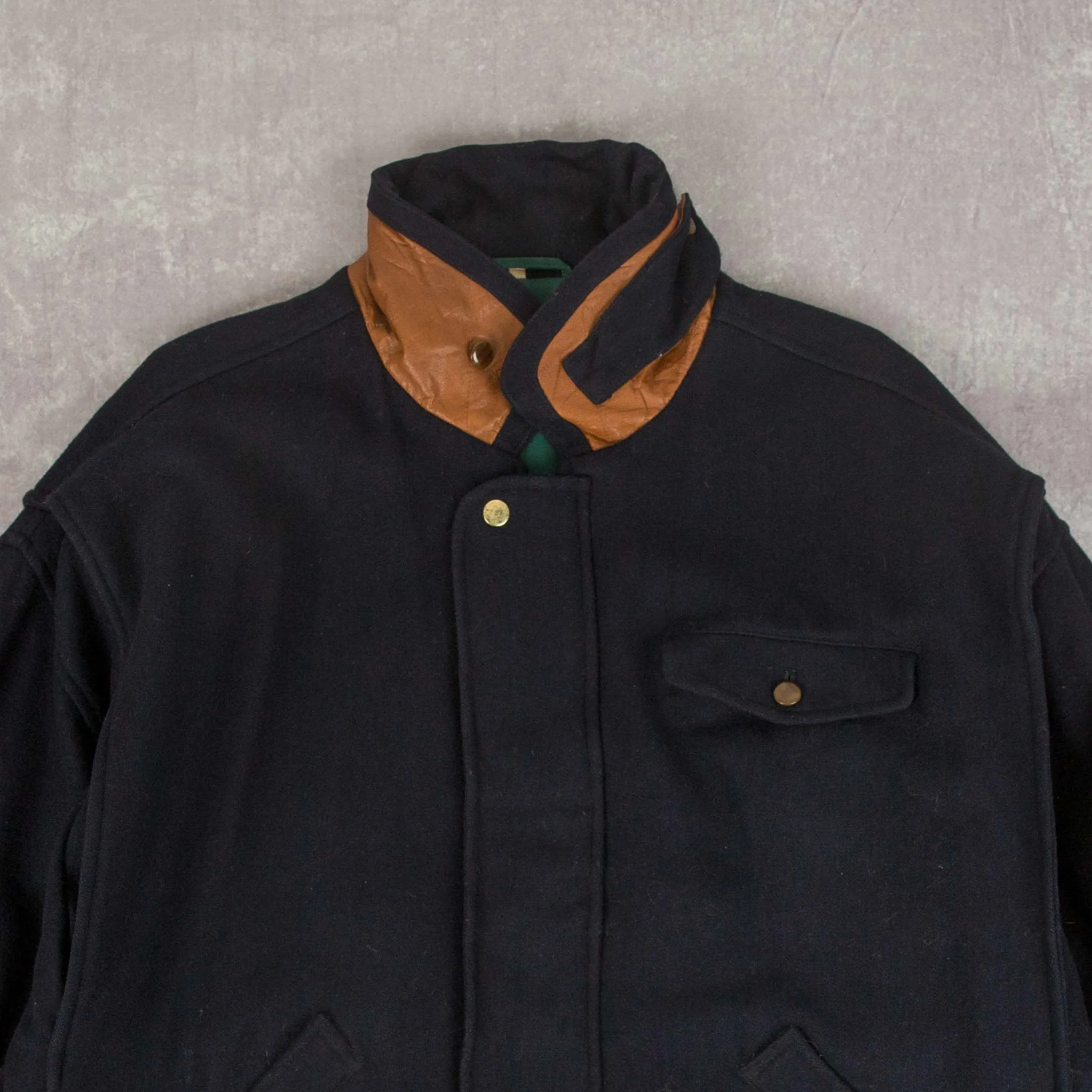 MEN'S VINTAGE 1990S WOOL BOMBER JACKET - X-LARGE