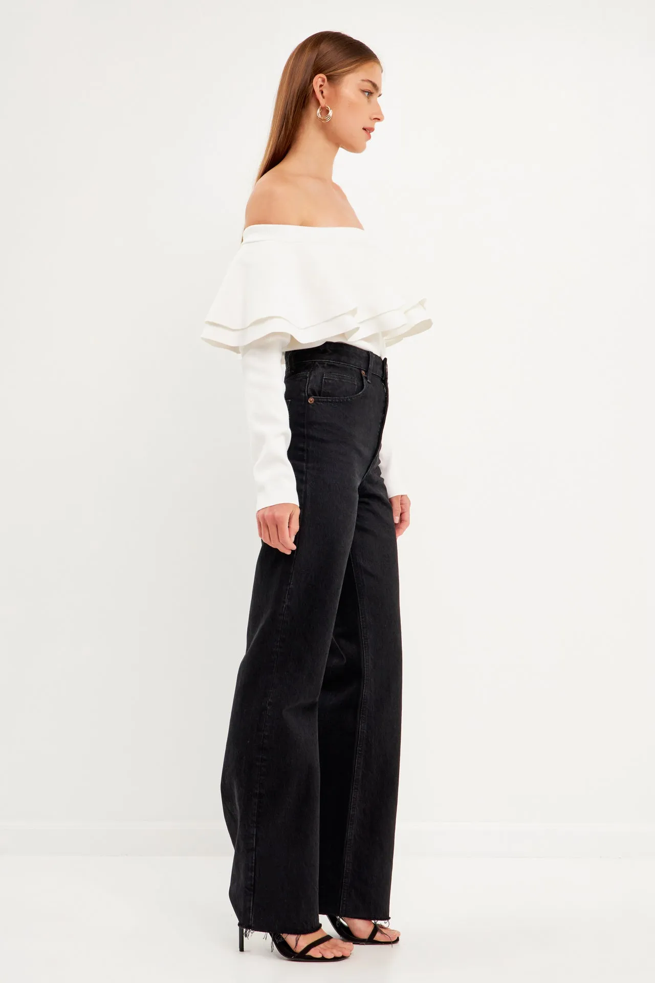 Off-The-Shoulder Knit Top