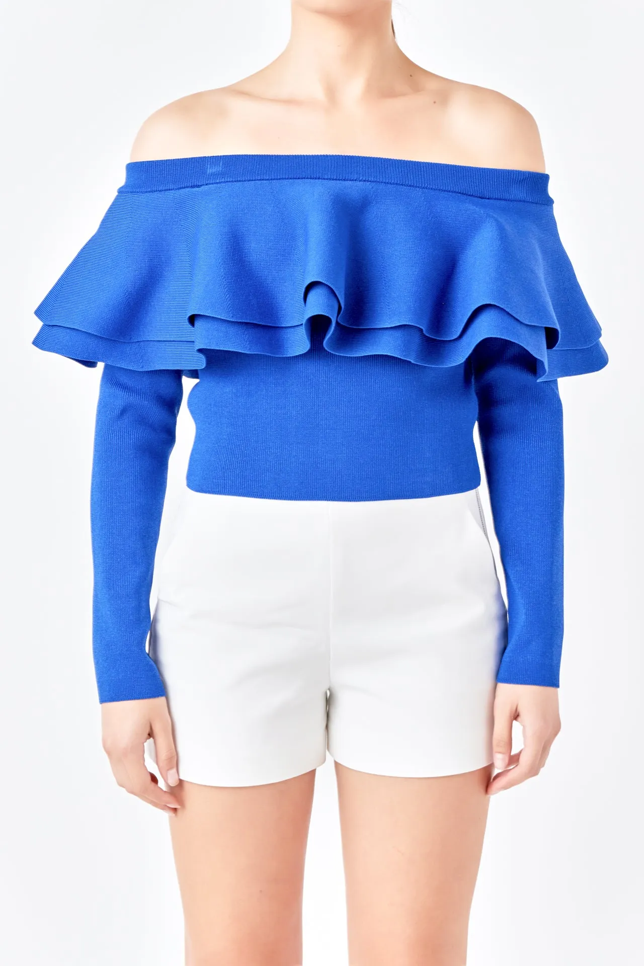 Off-The-Shoulder Knit Top