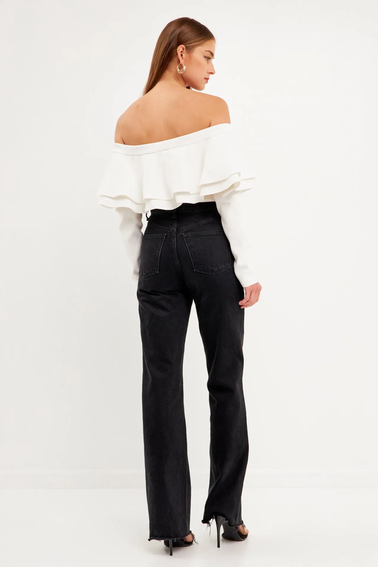 Off-The-Shoulder Knit Top