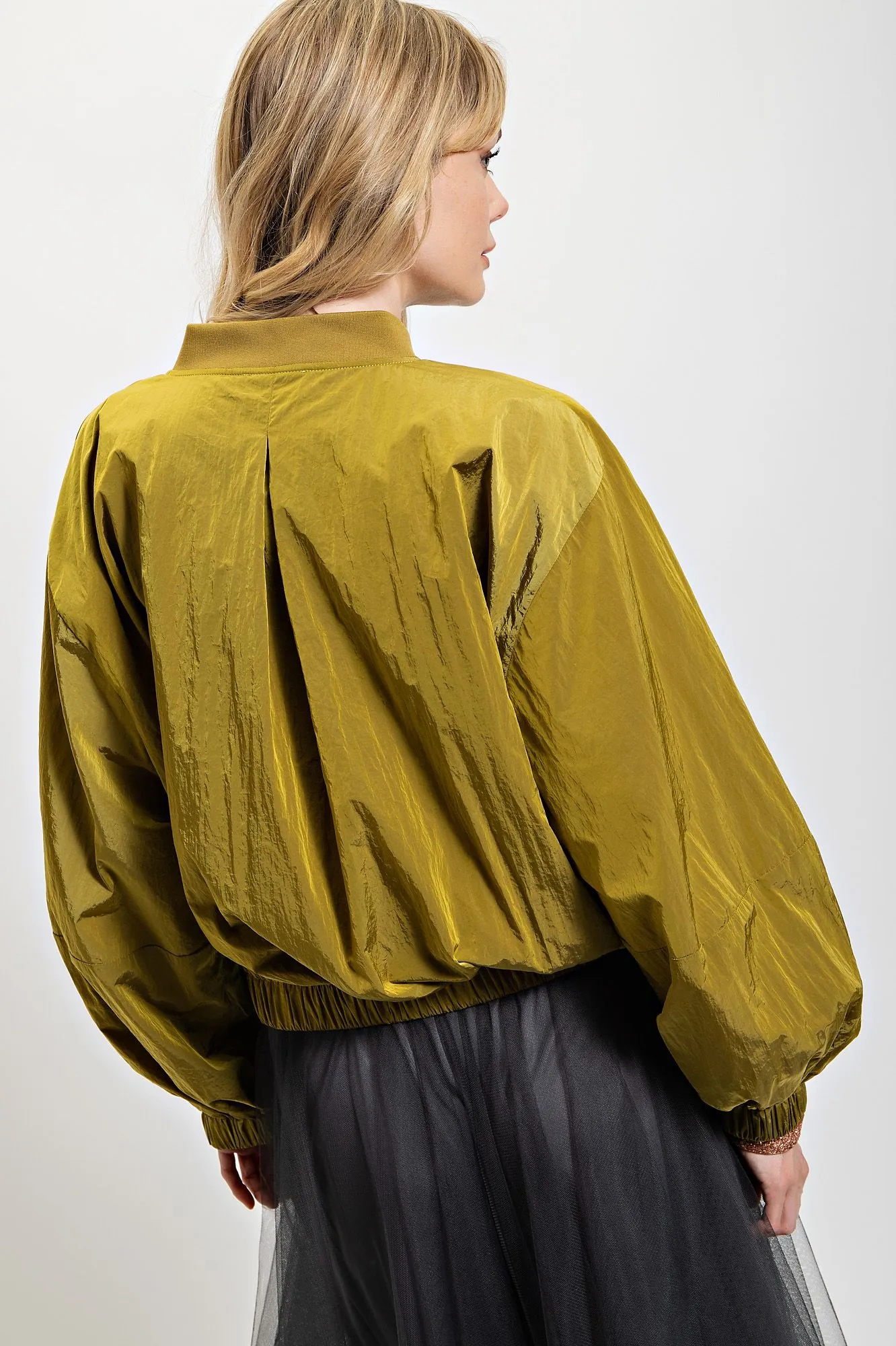 Satin Bomber Jacket