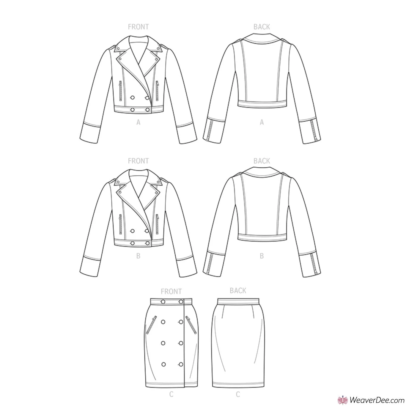 Simplicity Pattern S9638 Misses' Jackets & Skirt by Mimi G