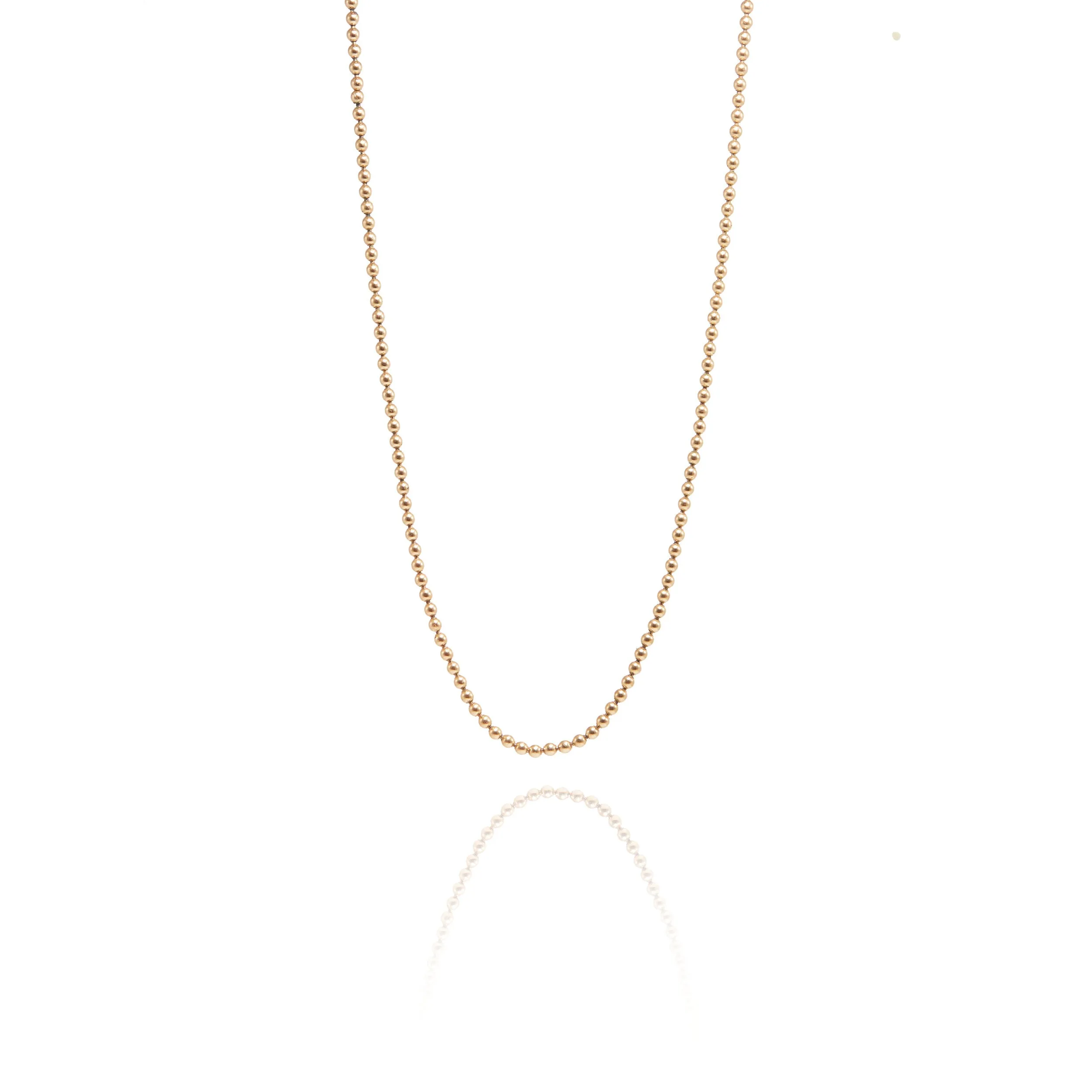 Solid Bead Chain Necklace