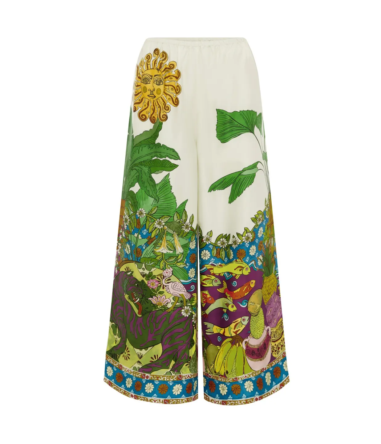 Tiger Silk Pant in Multi