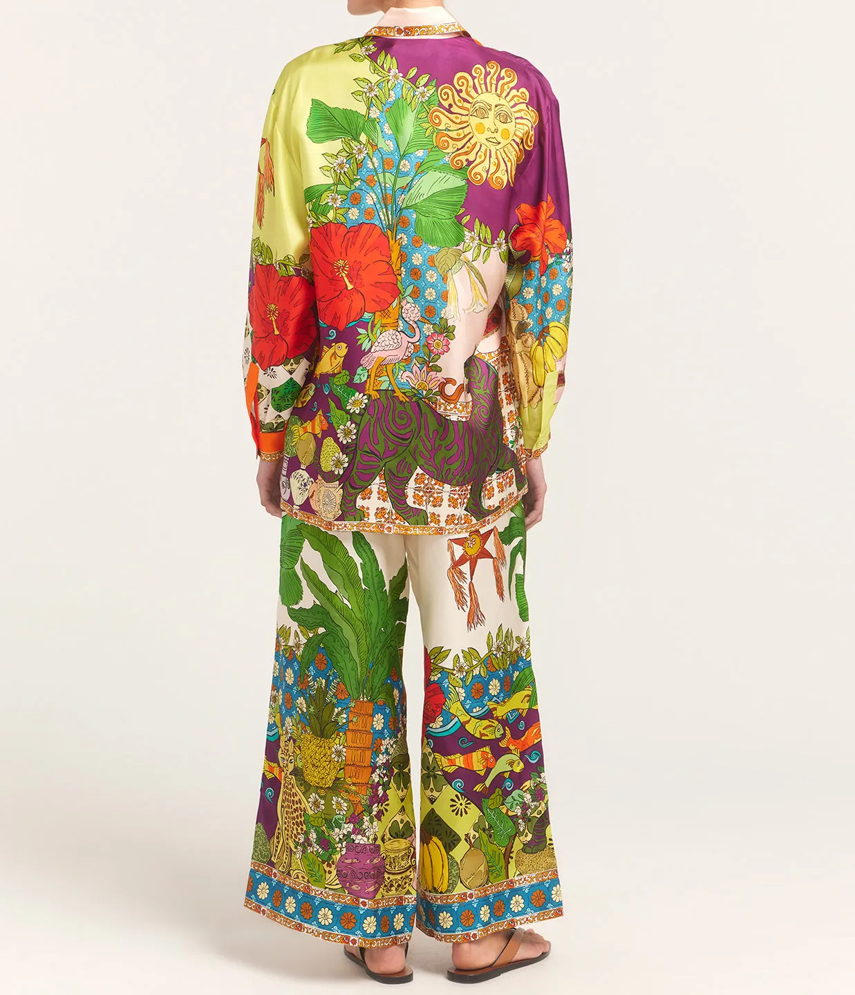Tiger Silk Pant in Multi