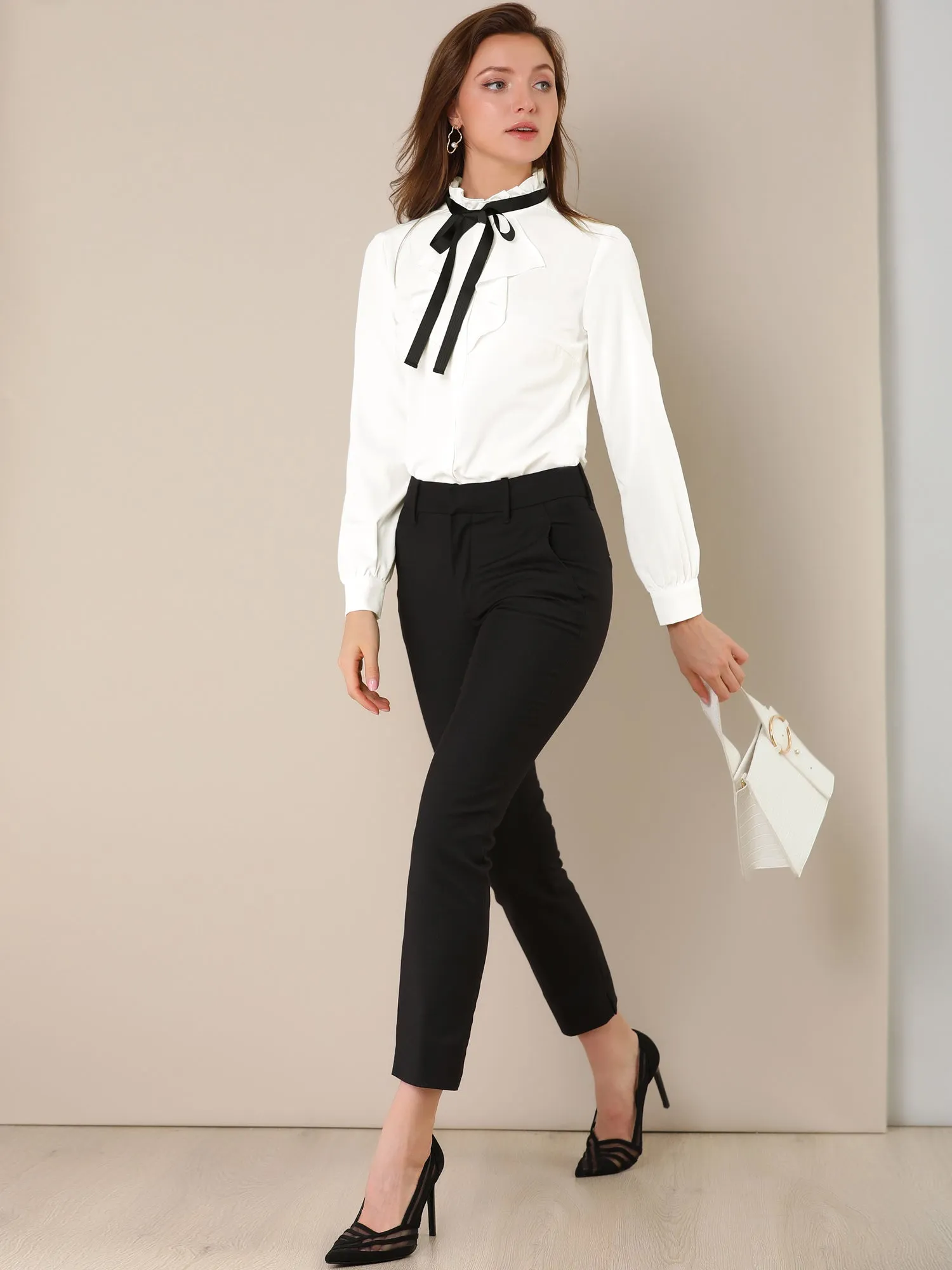 Victorian Gothic Ruffled Lotus Tops Button Down Shirt