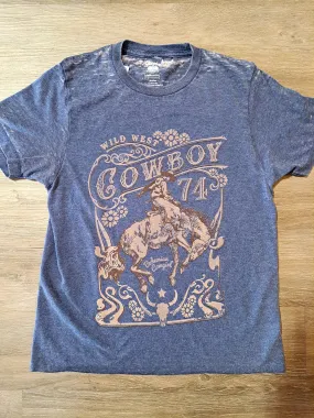 Wild West Cowboy Acid Wash T-Shirt - WS