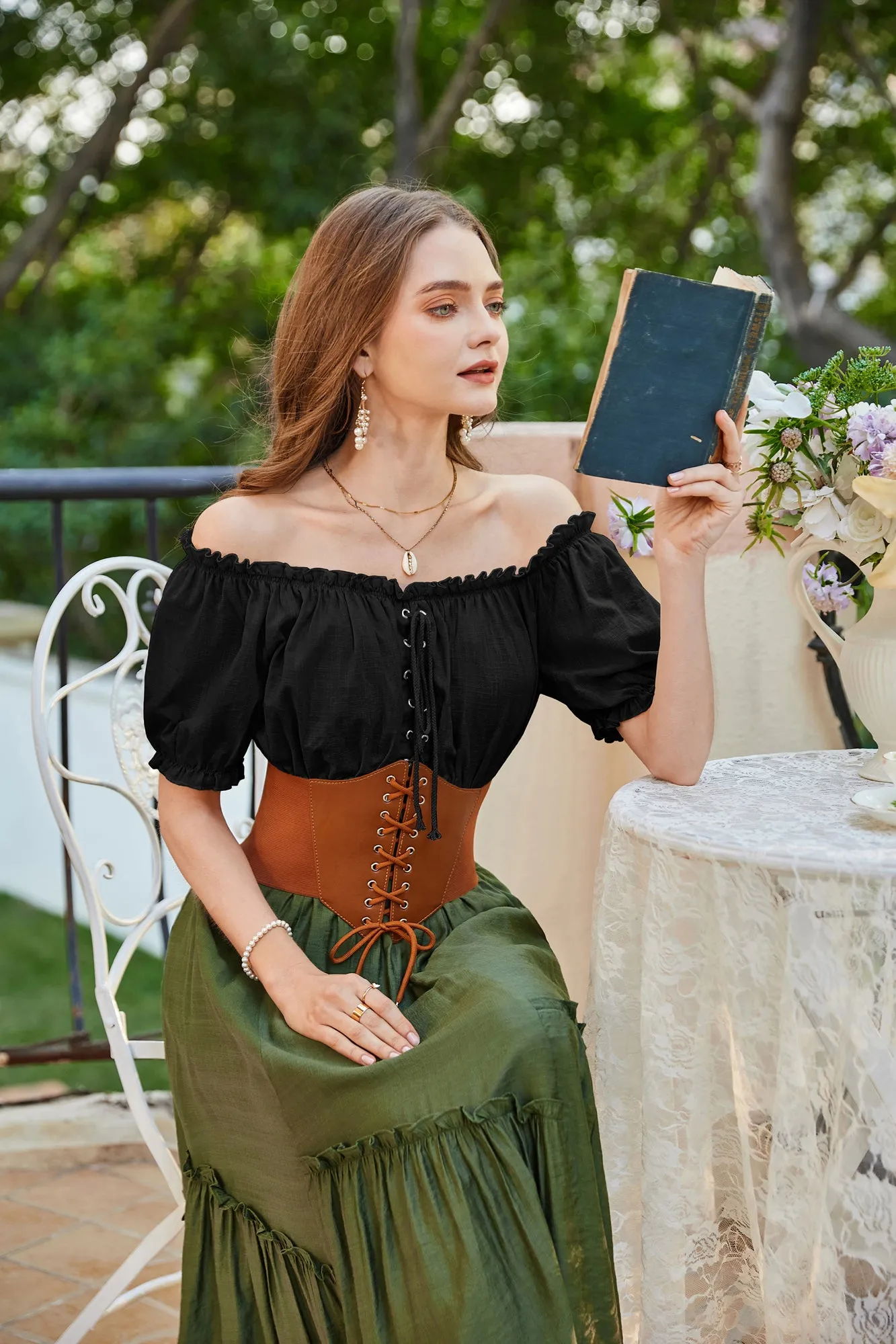 Women Pirate Off Shoulder Cotton Shirts